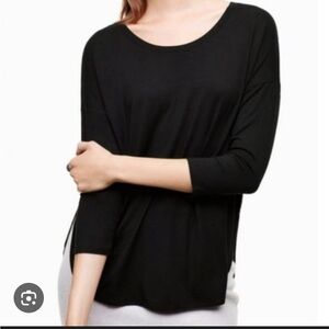 Babaton Black Long-Sleeve Norris Tee